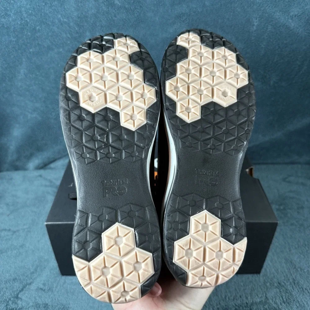 Timberland Pro Womens Anti-Fatigue Black/Peach Composite Toe Work Shoes Size 7.5